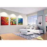 Painting by Numbers Lantern Tree triptych